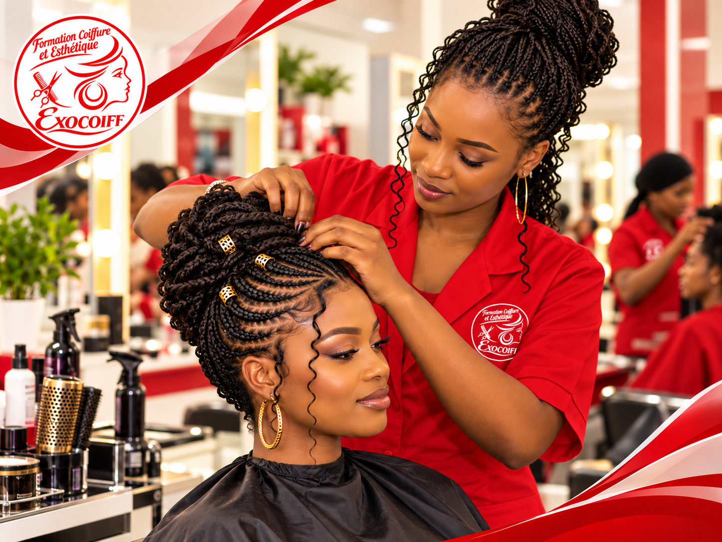 Visuel illustratif de formation EXOCOIFF : création de coiffure